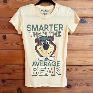 Hanna Barbera yellow Yogi Bear T-shirt Womens Large